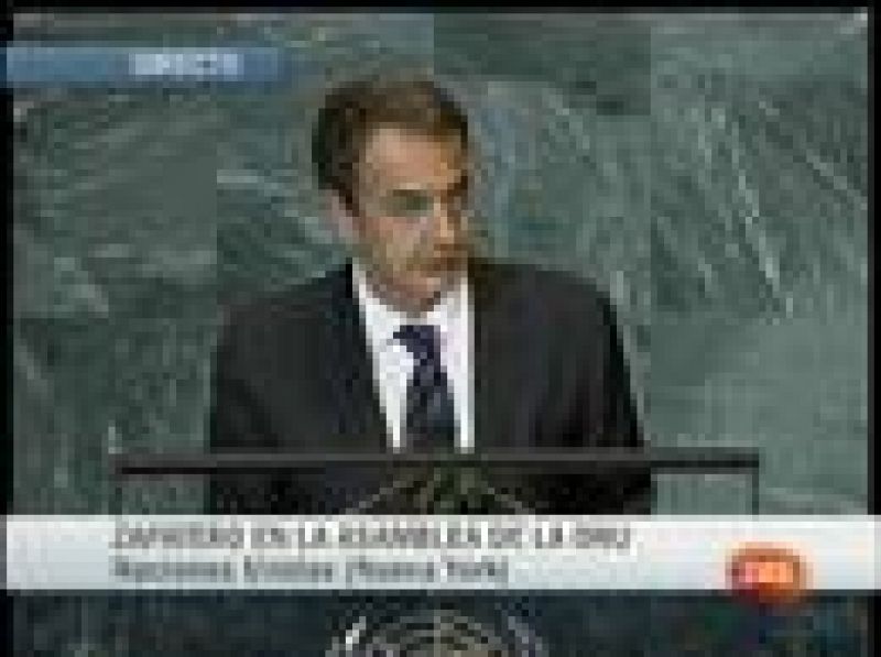 Discurso íntegro del presidente del Gobierno español, José Luis Rodríguez Zapatero, ante la Asamblea General de la ONU.