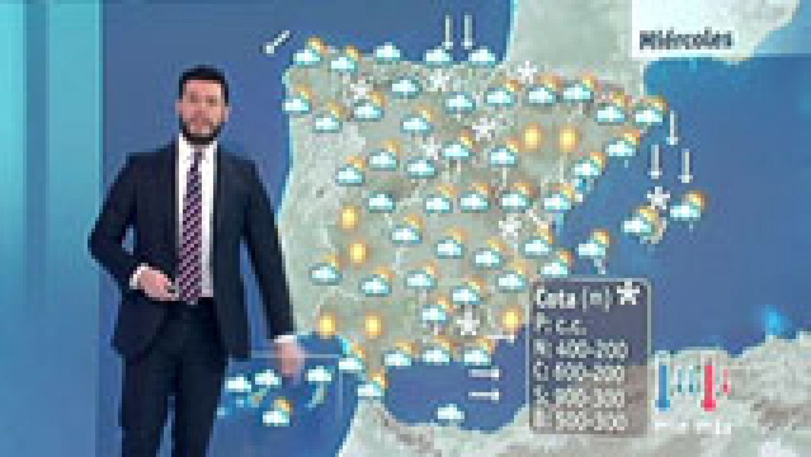 El tiempo: Mucho frío en todo el país y nevadas copiosas en el tercio norte | RTVE Play