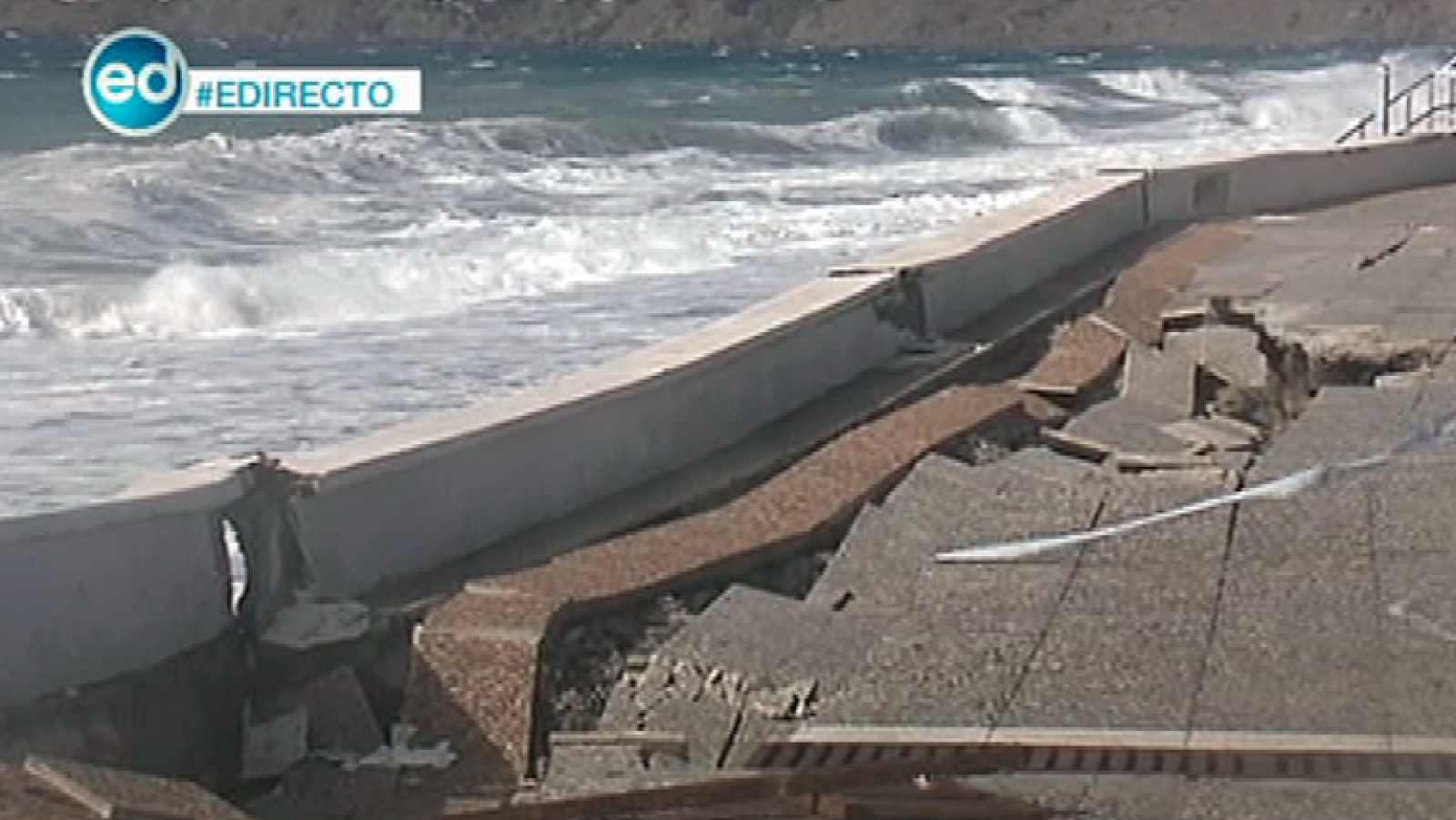 España Directo- El mar arrasa Salobreña