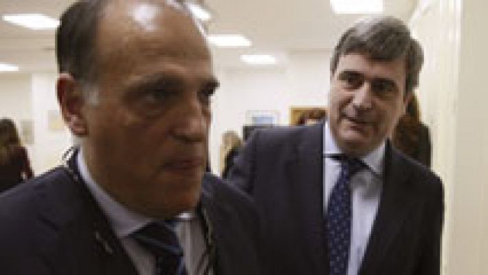 Tebas no ve la "mano" del Madrid en la imputación de Bartomeu