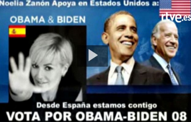 Noelia pide el voto para Obama