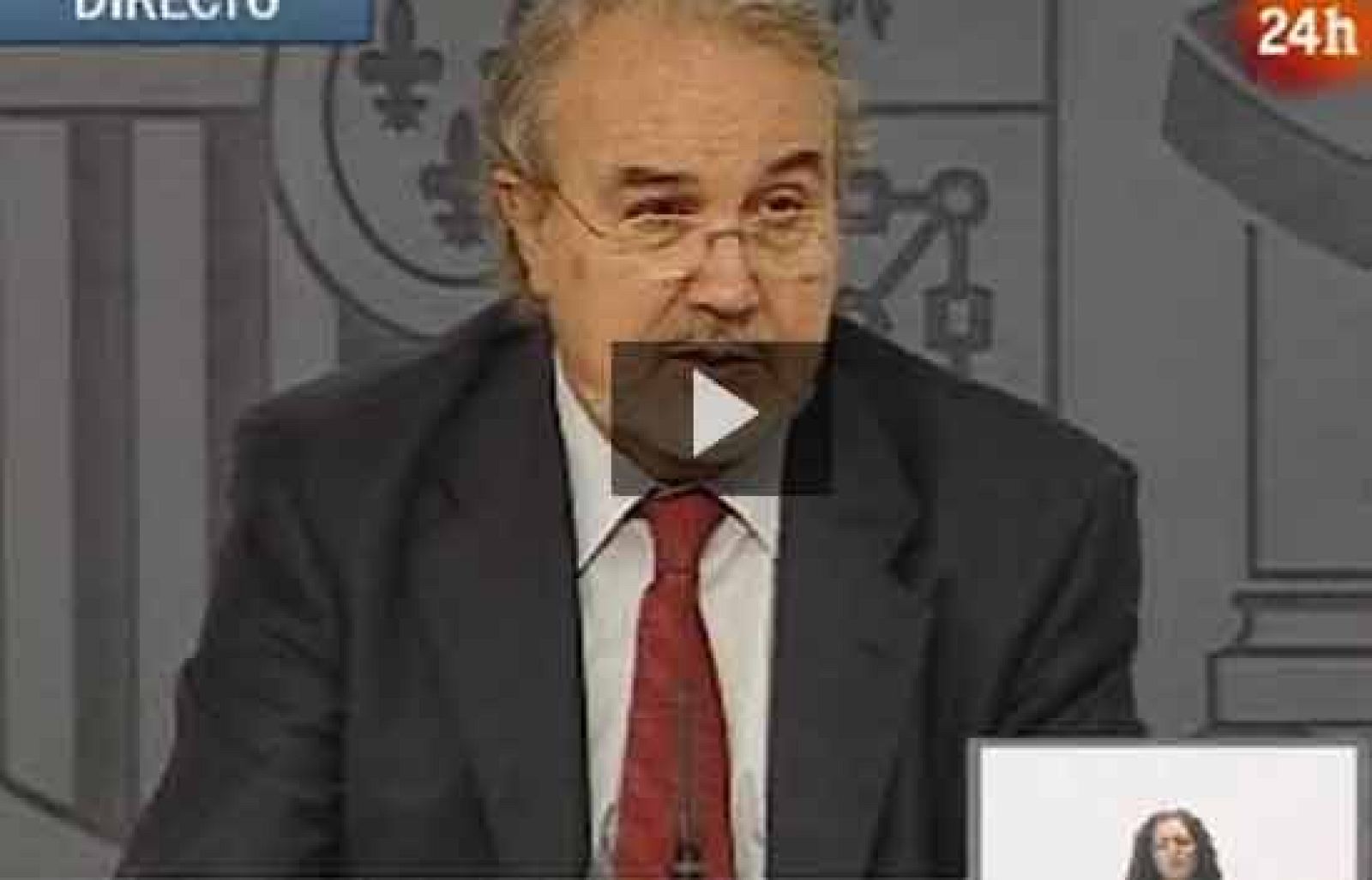 El Ministro de Economía y Hacienda explica en el Consejo de Ministros los Presupuestos 2009.