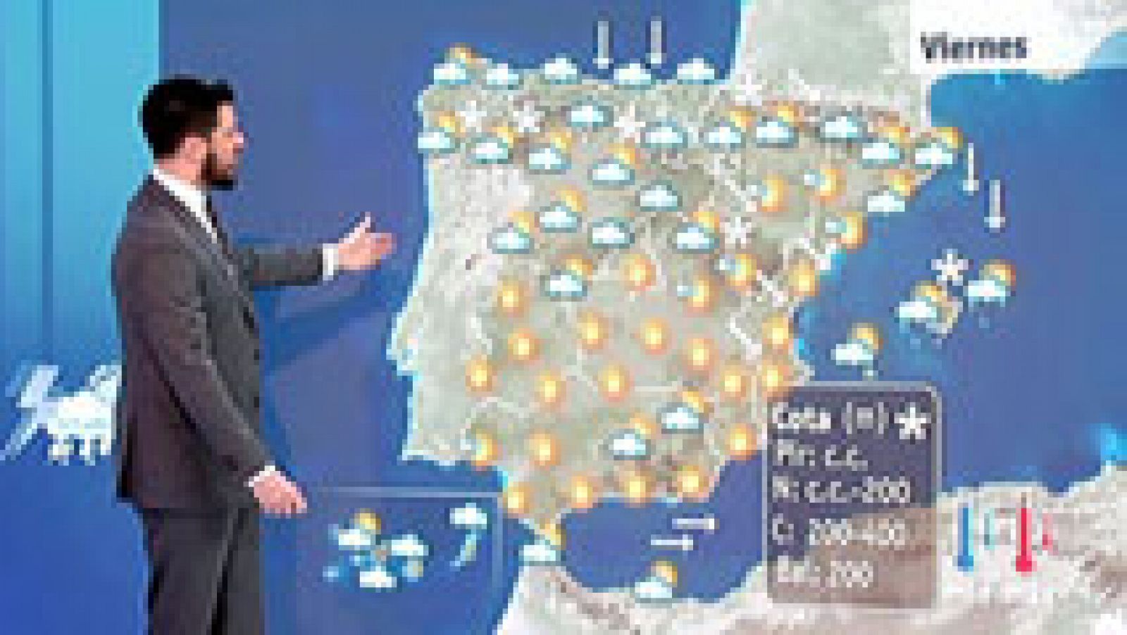 El tiempo: Alertas por nieve y heladas en la mitad norte y Baleares | RTVE Play