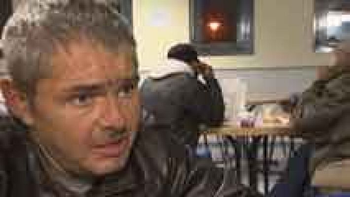 Telediario 1 - Colas en los albergues de todo el país coincidiendo con la ola de frío polar