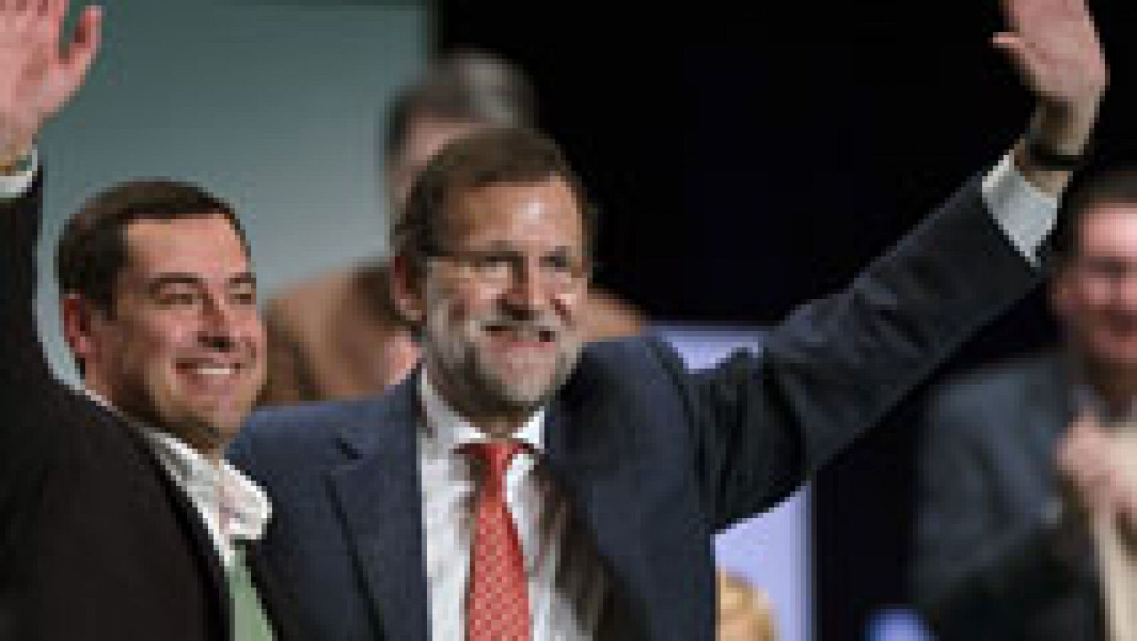 Telediario 1: Mariano Rajoy ha apoyado al candidato del PP a la Junta | RTVE Play