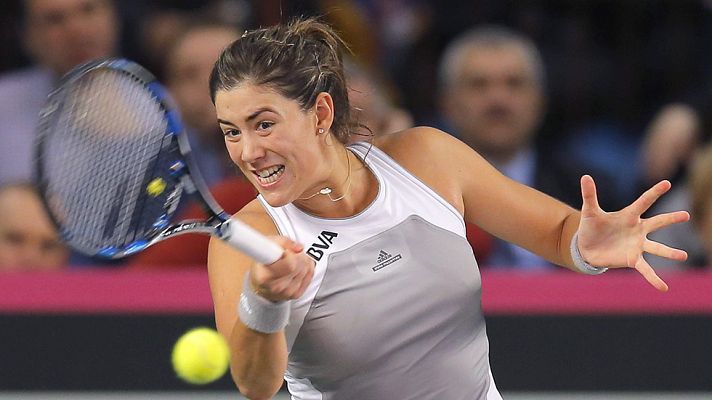 Telediario 1 - España cae ante Rumanía en la Copa Federación