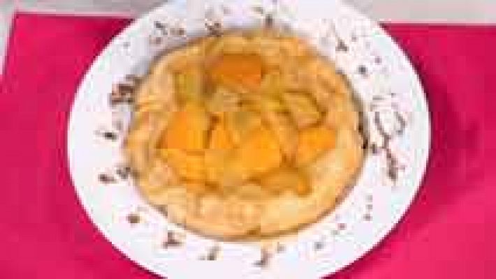 Cocina con Sergio - Tarta tatín de manzana y melocotón