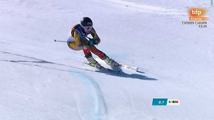 Esquí alpino: Slalom gigante femenino. 1ª manga