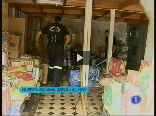 Telediario 1 - Melilla inundada
