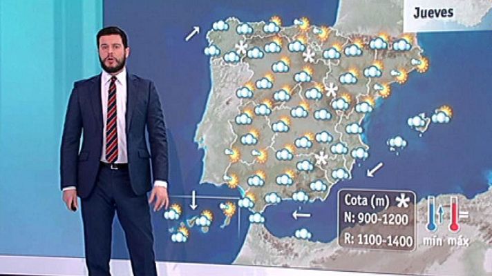 El tiempo - Lluvias en el sur y Levante, y subida de temperaturas