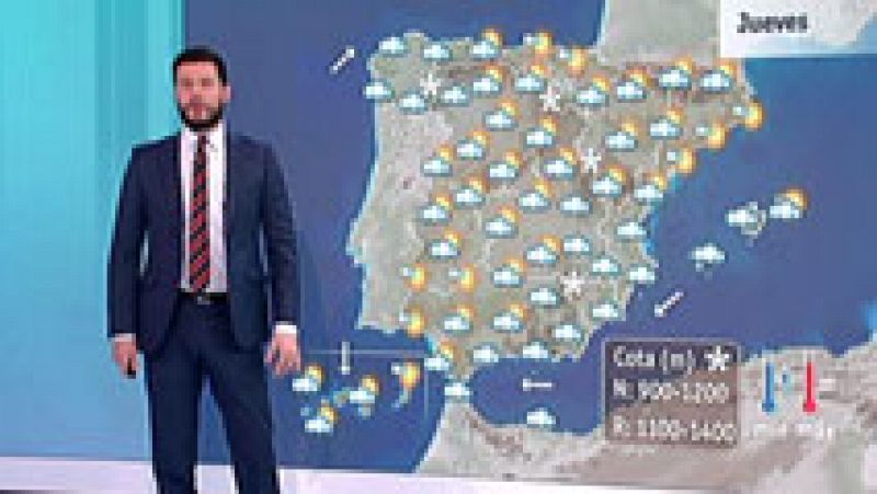 Lluvias en el sur y Levante, y subida de temperaturas