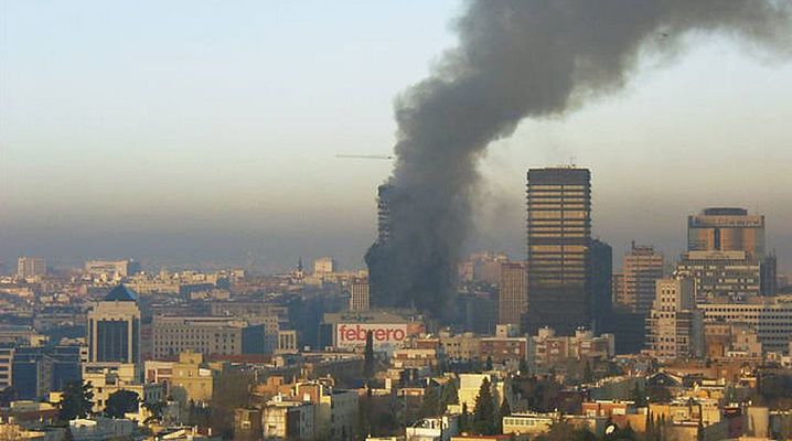 Telediario 1 - Diez años del incendio del edificio Windsor de Madrid