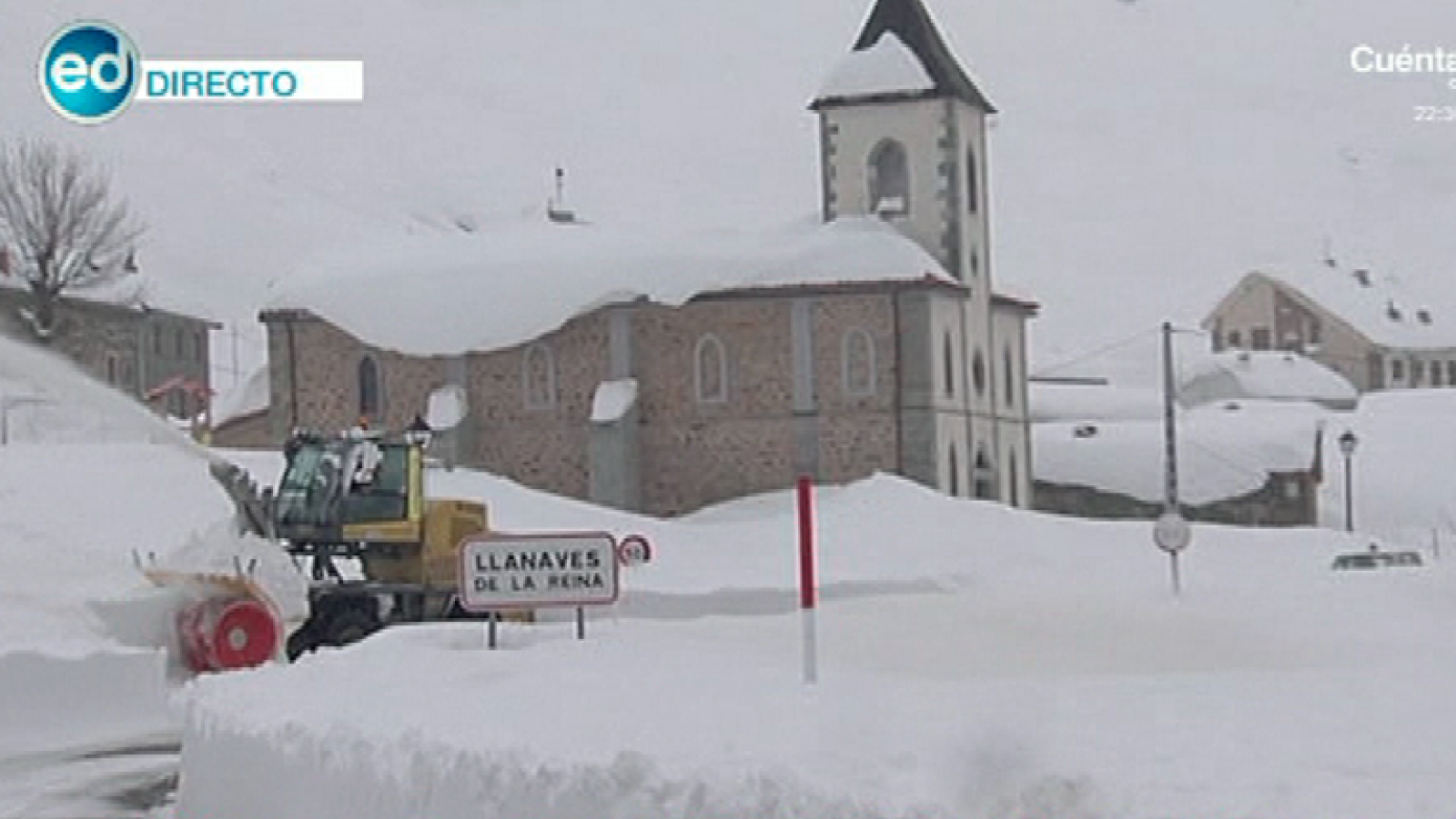 España Directo- Tras 10 días incomunicados, las quitanieves abren Llánaves de la Reina