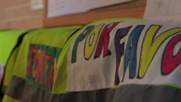 Telediario 1 - Los niños, ejemplo de cómo evitar la violencia en el deporte