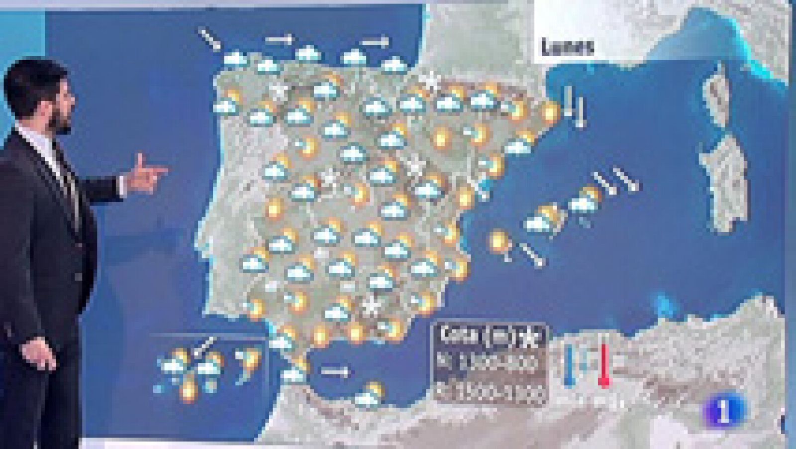 El tiempo: Continúa el viento fuerte en el litoral norte, Gerona, Baleares y Alborán | RTVE Play