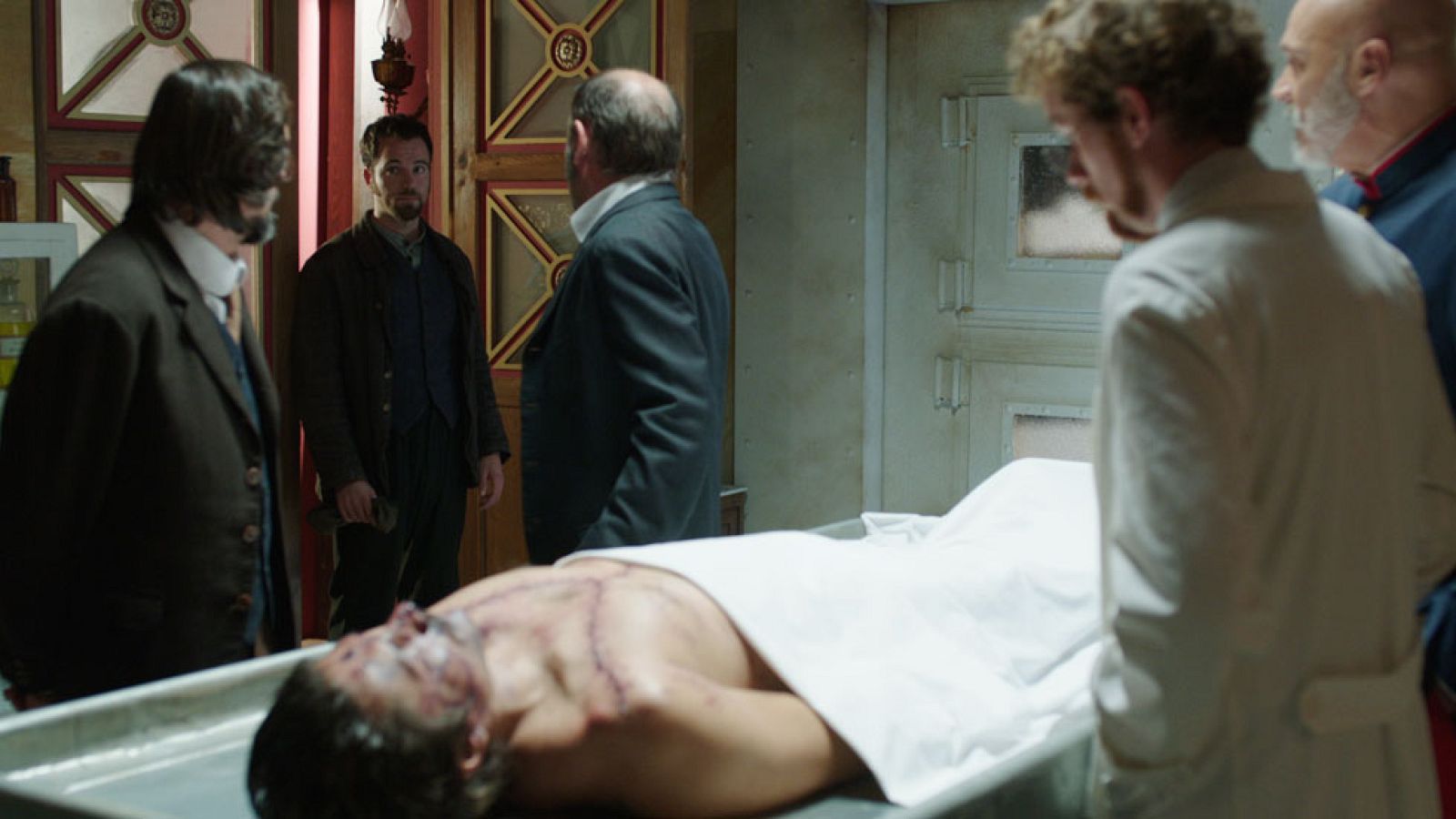 Víctor Ros - La reacción de Víctor al ver a Luis muerto en el laboratorio