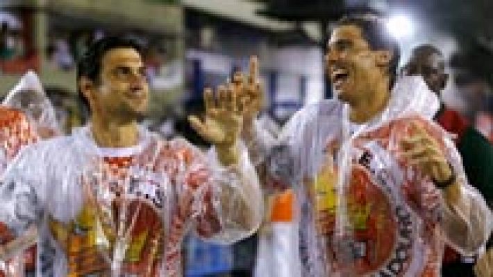 Nadal y Ferrer, a ritmo de samba en el carnaval de Río