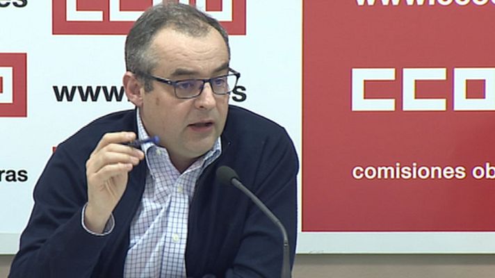 Telediario 1 - CC.OO.: "Este sindicato no paga sobresueldos" y "no es financiado por empresas ni patronales"
