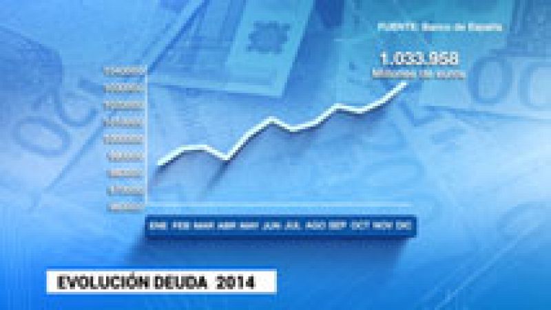 La deuda pública sube y cierra 2014 en el 98,1% del PIB