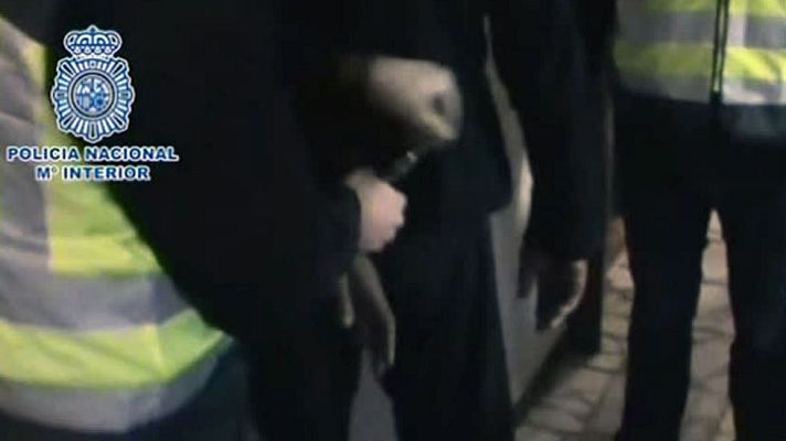 Telediario 1 - Golpe a una red de prostitución en Madrid