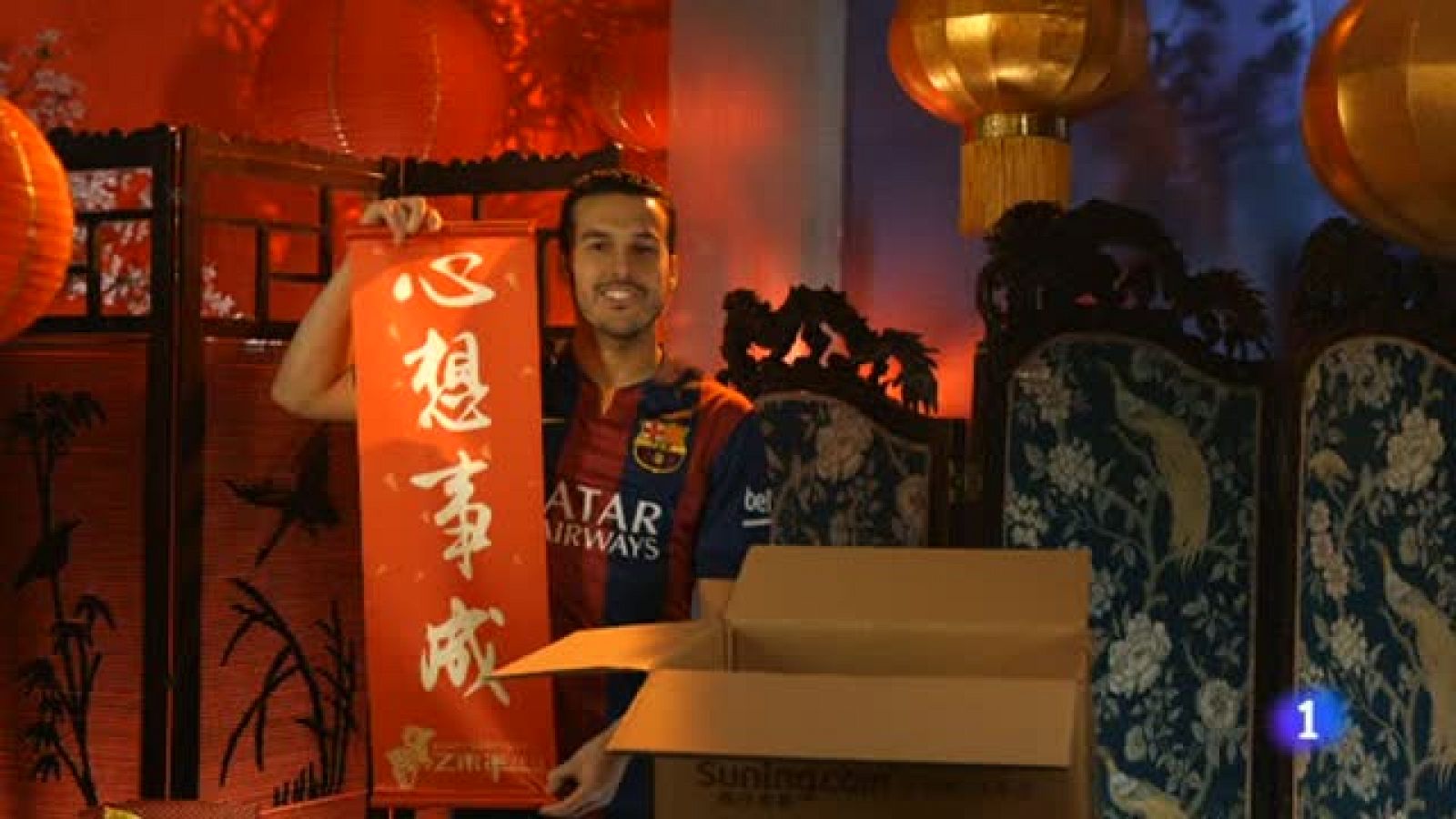 Telediario 1: El Barça felicita a sus aficionados chinos el Año de la Cabra | RTVE Play