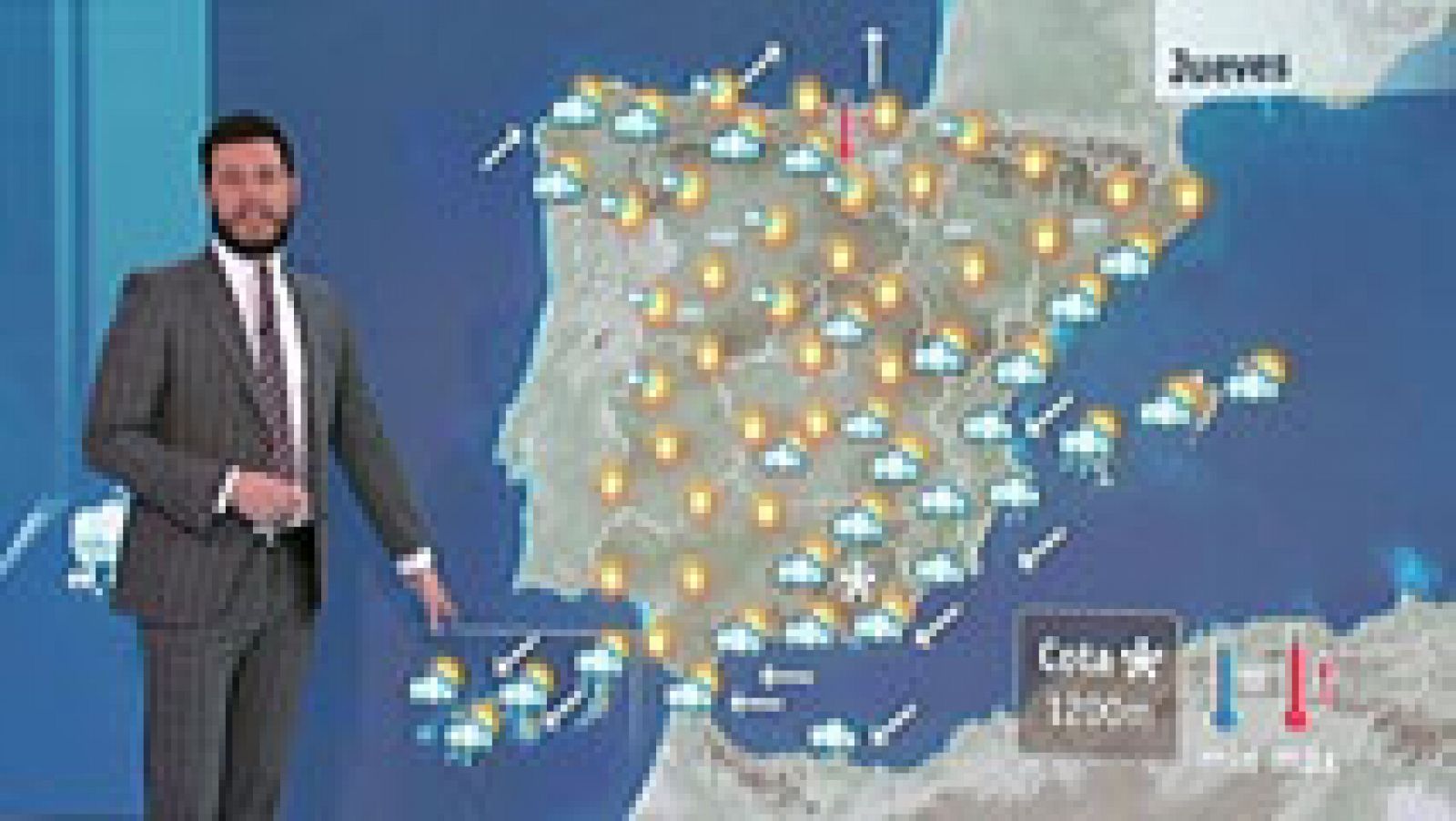 El tiempo: Viento fuerte en Canarias y subida de temperaturas en el tercio norte | RTVE Play