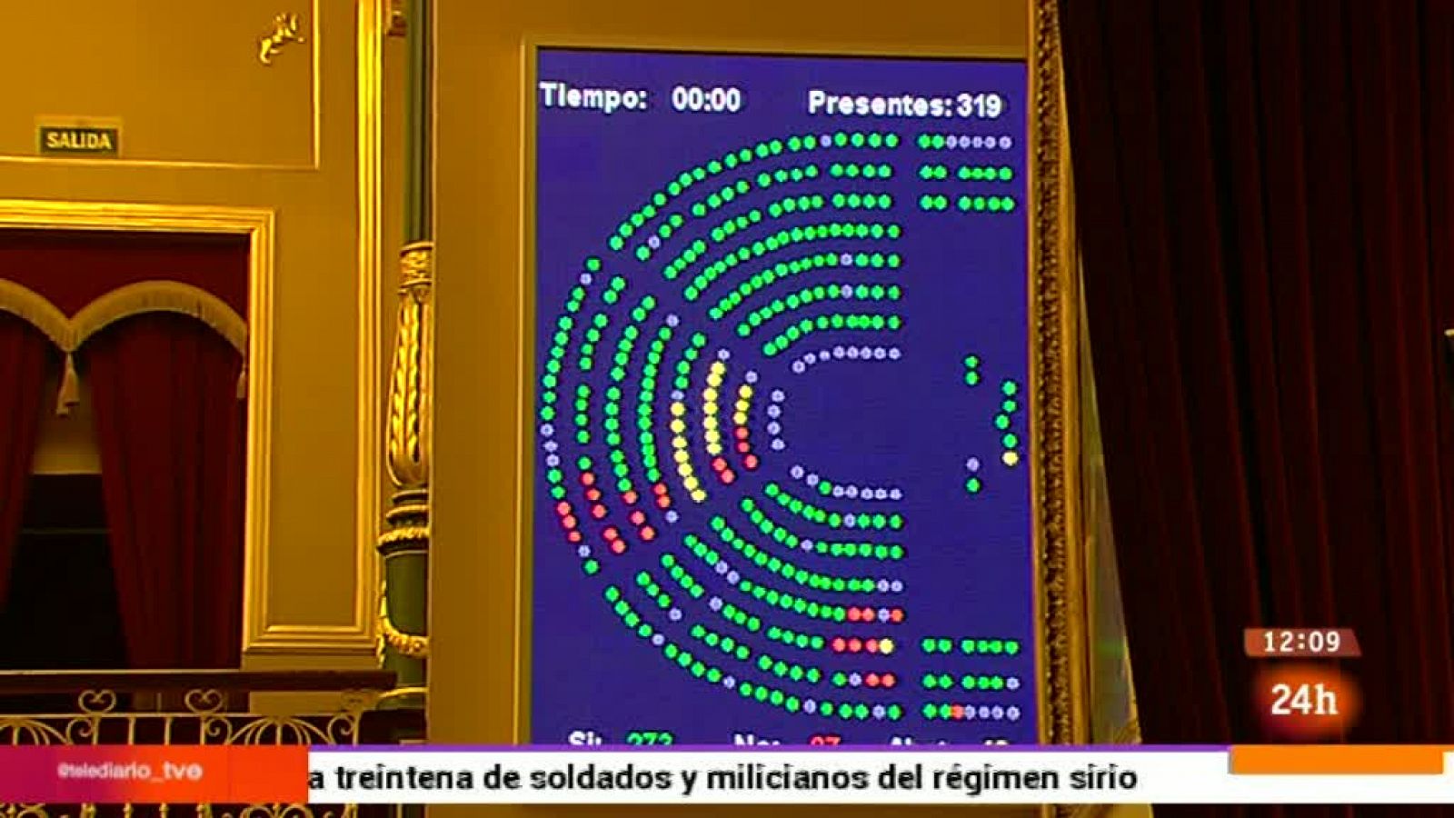 Noticias 24h: El Congreso aprueba el pacto antiyihadista del PP-PSOE | RTVE Play