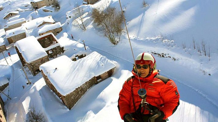 Telediario 1 - Nevadas en Cantabria