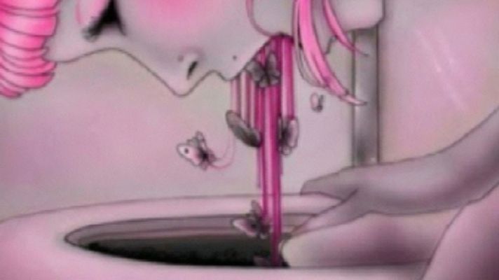 Telediario 1 - La Policía Nacional retira de Internet un video de apología e incitación a la anorexia y la bulimia