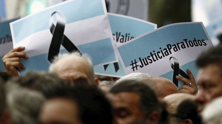 Telediario 1 - Los argentinos reclaman justicia por la muerte de Nisman