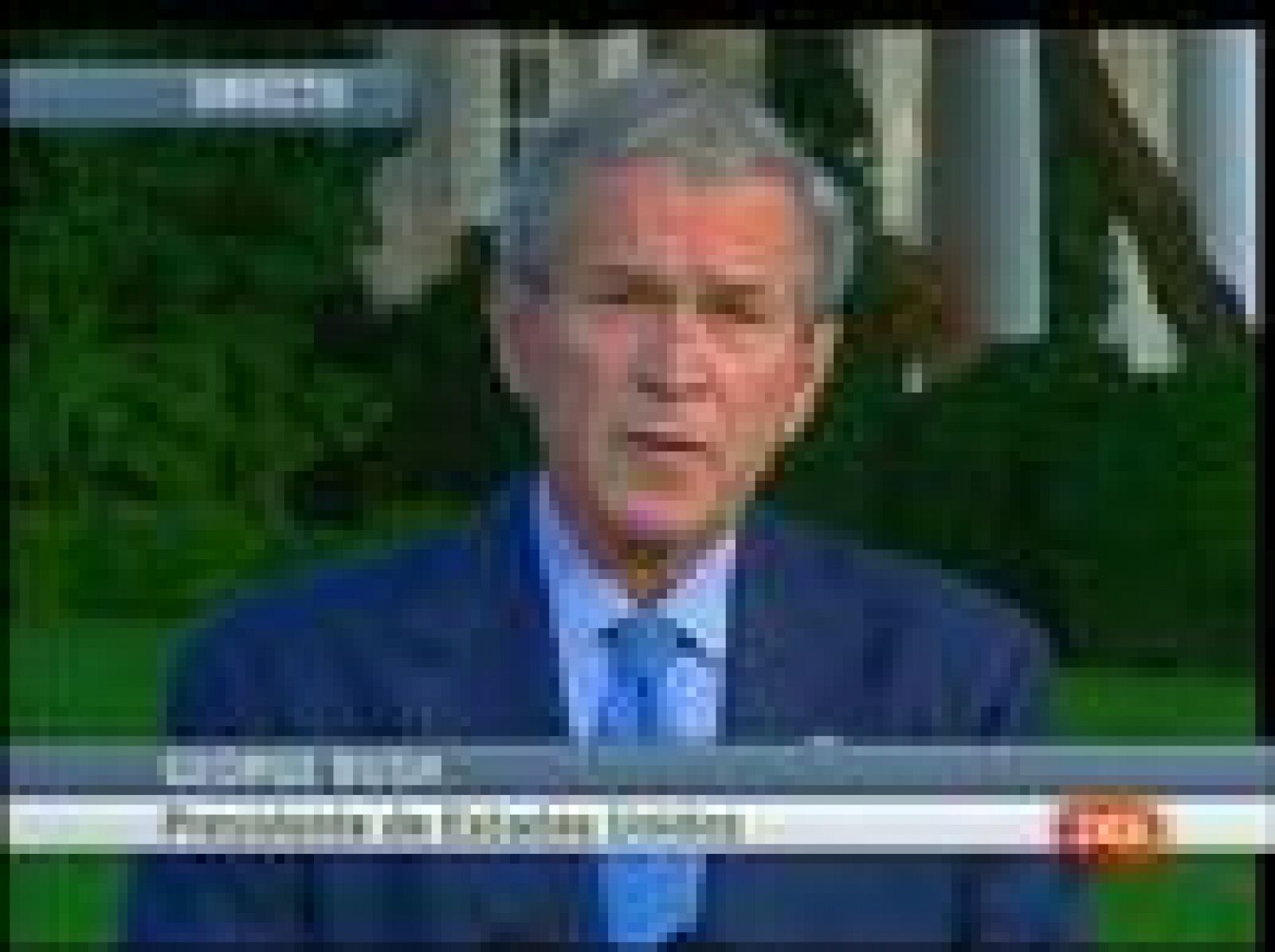 Sin programa: Bush intenta calmar a la Bolsa | RTVE Play