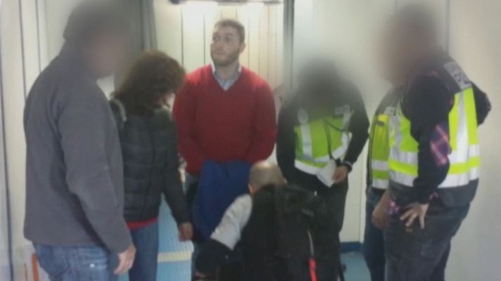 Telediario 1 - Detenido "El niño", líder de los Ultrasur