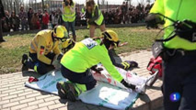 Un simulacro pone a prueba al personal sanitario del Hospital de Talavera