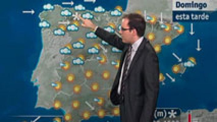 Nevadas en el norte y viento fuerte en el este peninsular y en islas