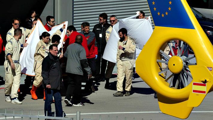 Telediario 1 - Fernando Alonso permanecerá entre 24 y 48 horas en observación