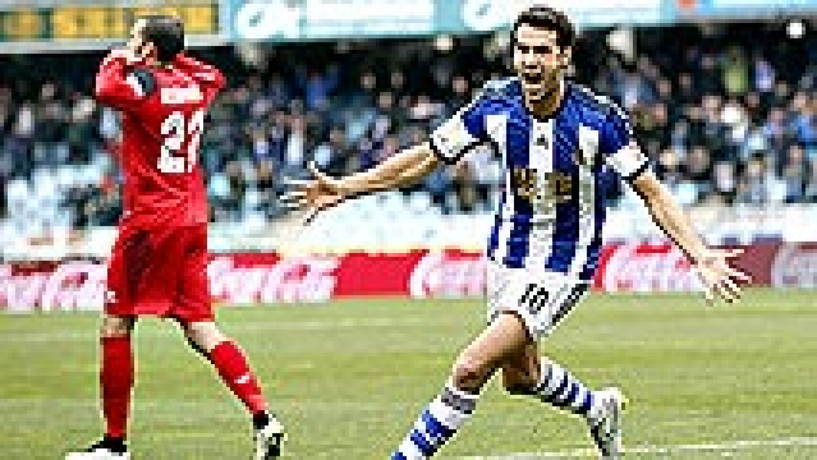 La Real Sociedad se ha impuesto en el último minuto por 4-3 al Sevilla, en un partido loco y espectacular, pleno de alternativas y buen fútbol, y el mejor que han realizado los donostiarras esta temporada.