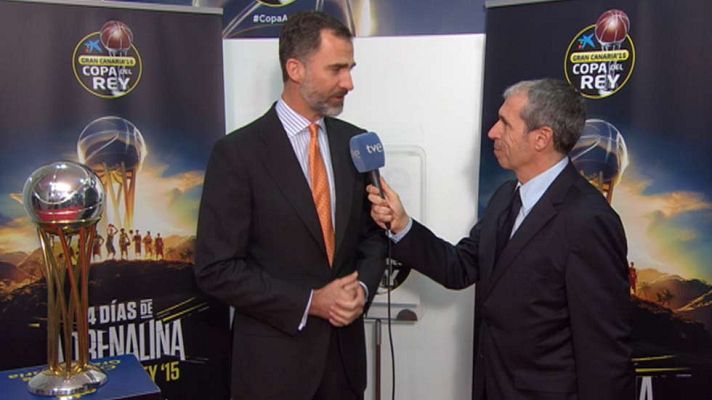 Baloncesto en RTVE - El rey Felipe VI: "Esta final es muy especial para Canarias"