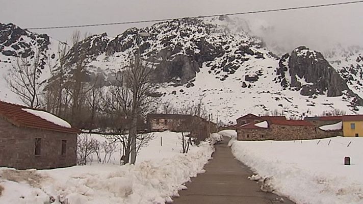 Telediario 1 - Temporal de nieve