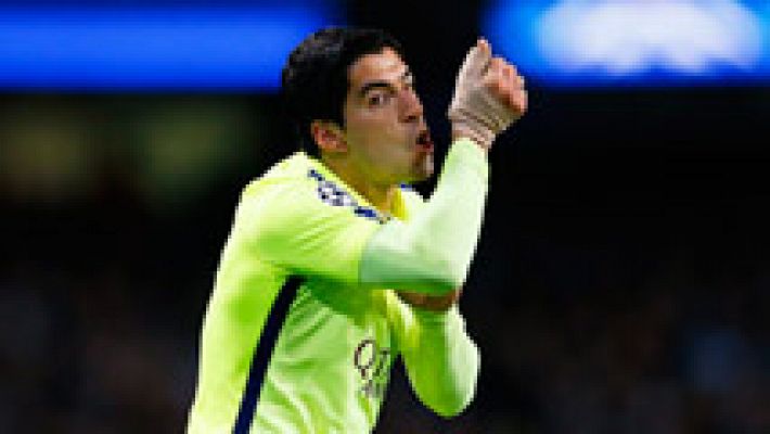 Champions League - Doblete de Luis Suárez ante el Manchester City (0-2)