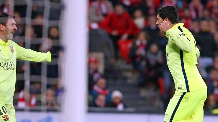 Champions League - Luis Suárez fusila a Hart (0-1)