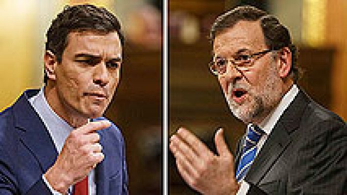 Cara cara entre Sánchez y Rajoy