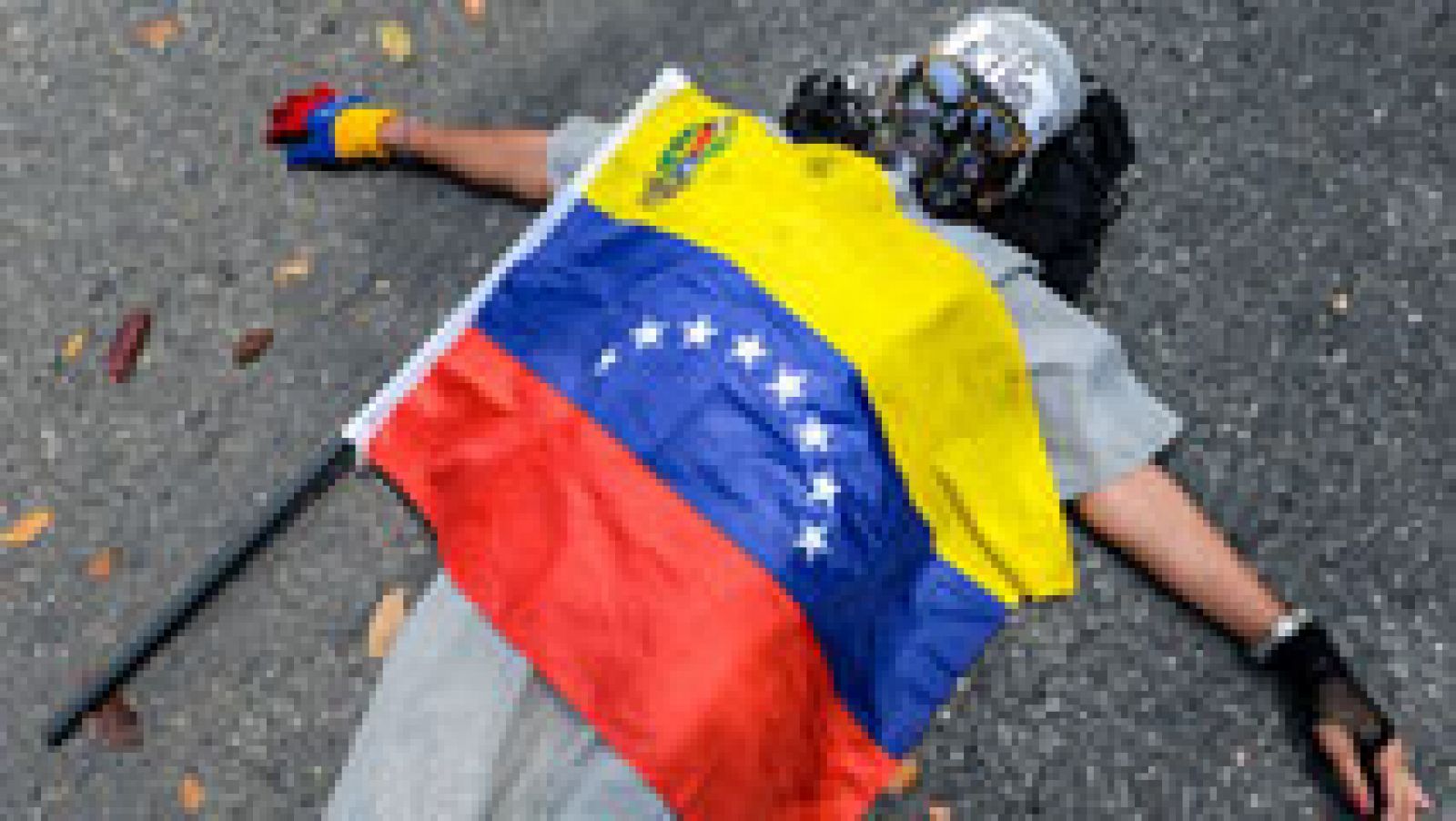 Telediario 1: Protestas en Venezuela tras la muerte de un joven durante una manifestación opositora | RTVE Play