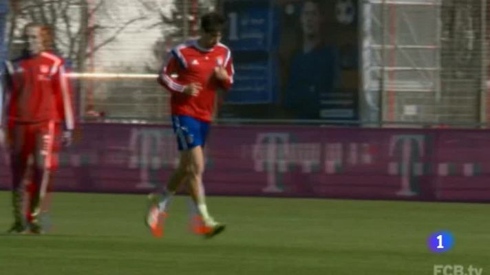 Telediario 1 - Javi Martínez vuelve a correr tras su grave lesión de rodilla
