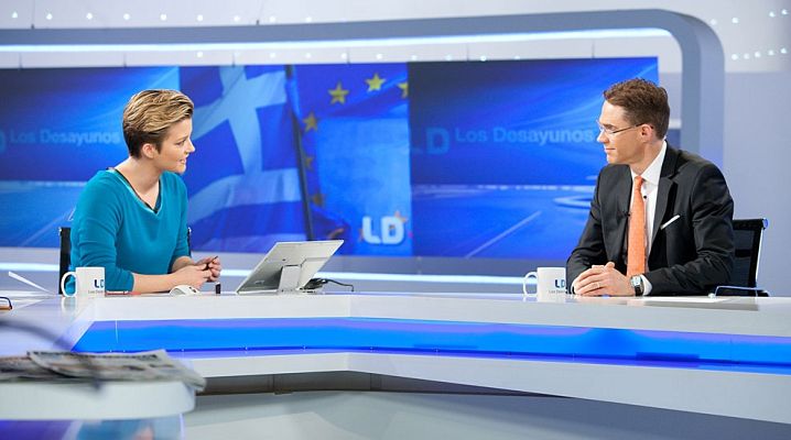 Los desayunos - Jyrki Katainen, vicepresidente de la Comisión Europea para la Economía y el Empleo: "España ha mejorado la confianza, y eso es fundamental para las inversiones"