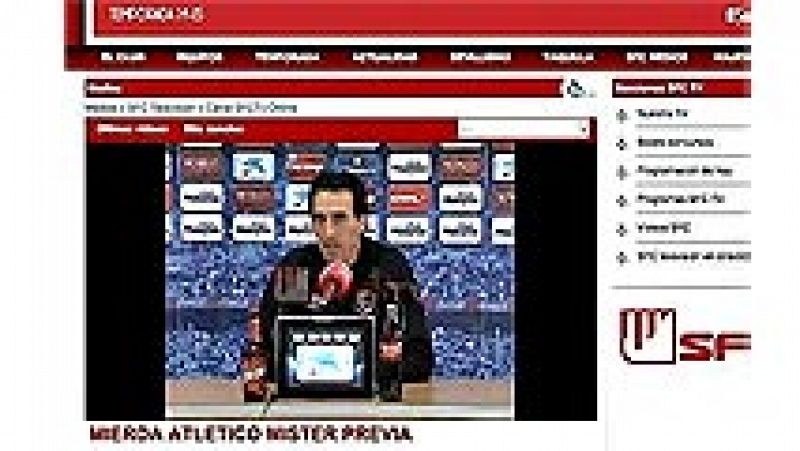 El Sevilla ha pedido disculpas por el error que originó que el Atlético fuera expulsado en el portal del club hispalense (se tituló el video de la rueda de prensa de Emery con 'Mierda Atlético míster previa"). El Numancia y su guardameta Biel Ribas e