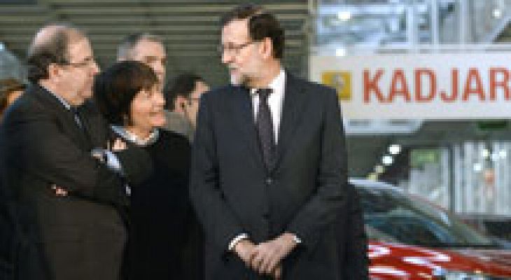 Telediario 1 - Rajoy agradece el empuje del automóvil