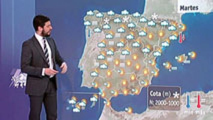 El tiempo - Lluvias en el tercio norte y temperaturas altas