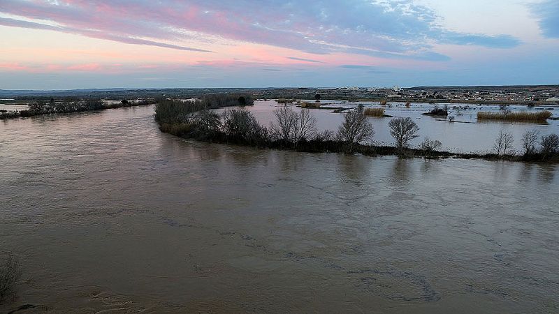 Los pueblos de la ribera del Ebro de Zaragoza, más tranquilos por el descenso del río