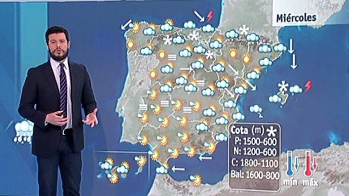 El tiempo - Lluvias en el norte y el este del país