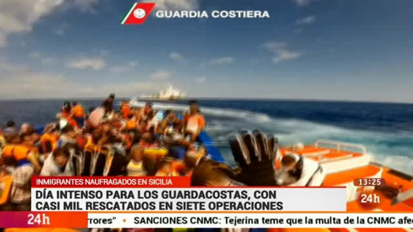 Noticias 24h: Un millar de rescatados y 10 muertos en el Canal de Sicilia | RTVE Play